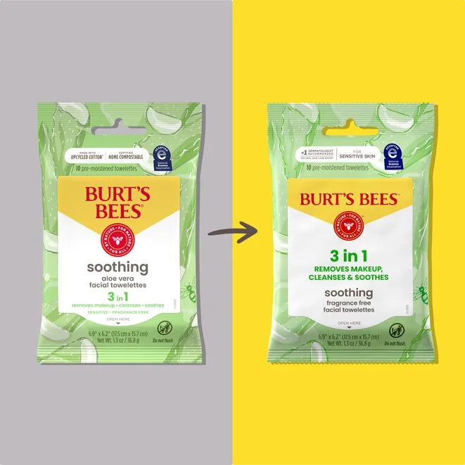 Sensitive Facial Cleansing Towelettes with Aloe Vera